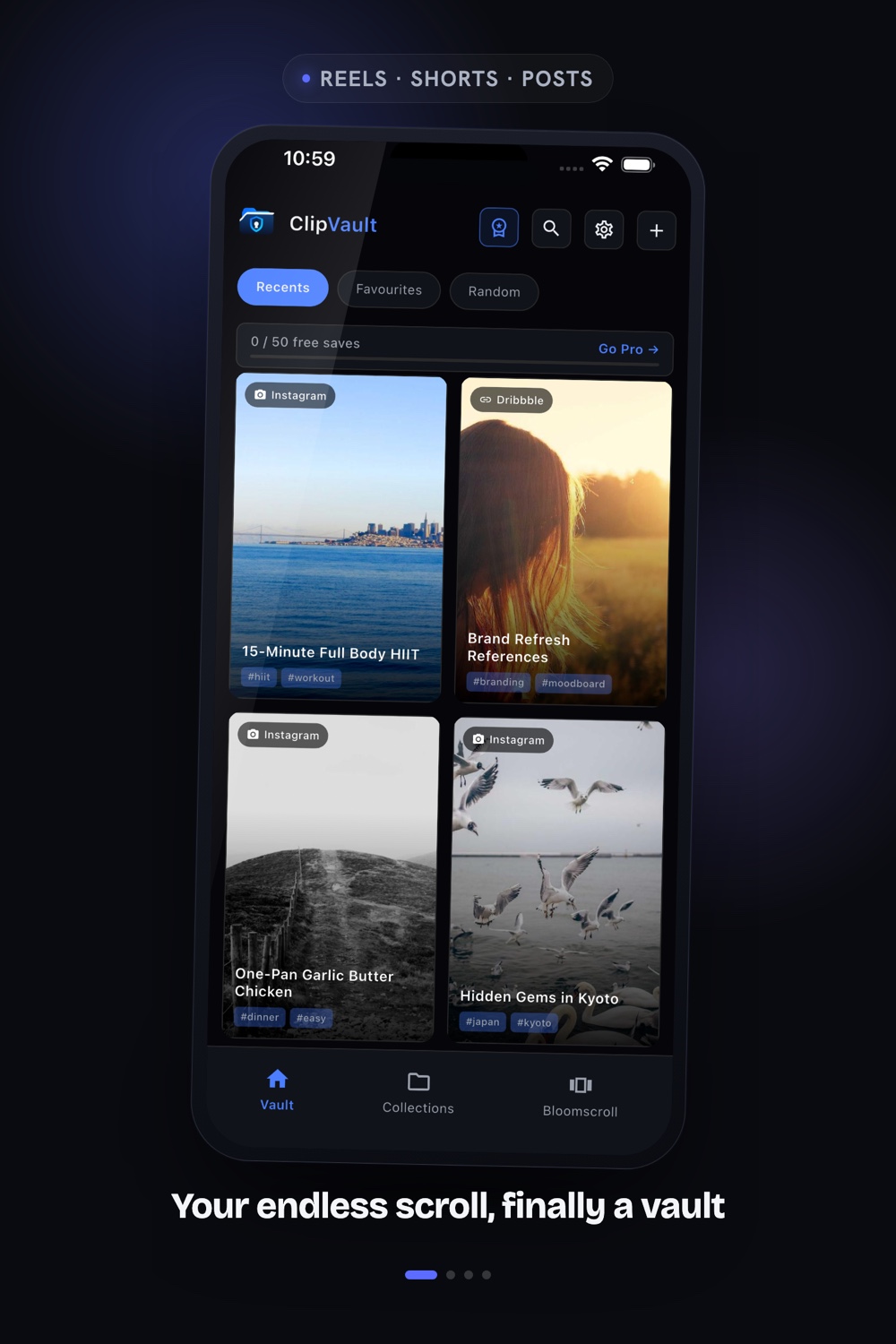 ClipVault app preview
